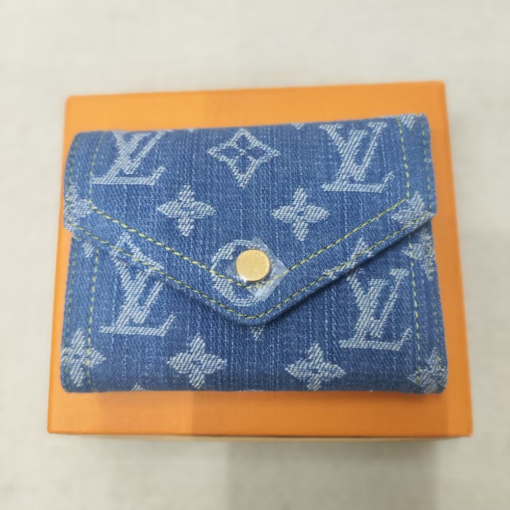 Louis Vuitton Monogram Denim Victorine Wallet - Picture 3 of 6
